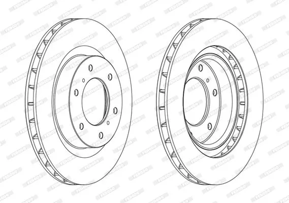 FERODO DDF1757C Тормозные диски