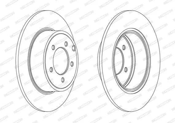 FERODO DDF1763C Тормозные диски
