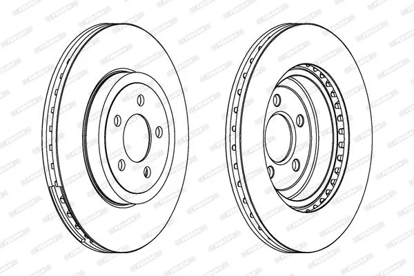 FERODO DDF1765C-1 Тормозные диски