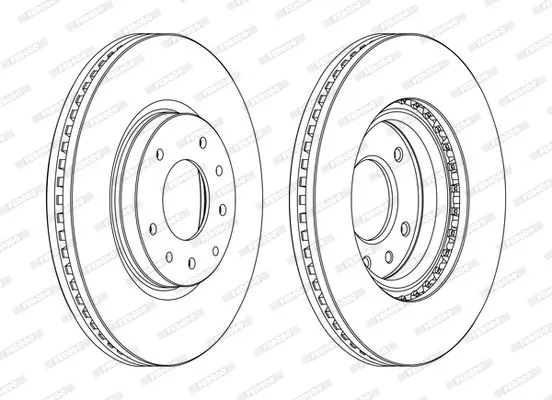 FERODO DDF1768C Тормозные диски