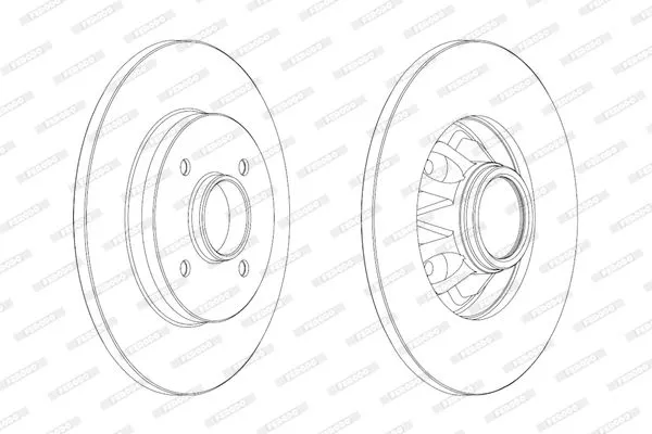 FERODO DDF1791C1 Тормозные диски