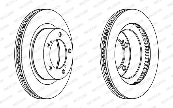 FERODO DDF1798C-1 Тормозные диски