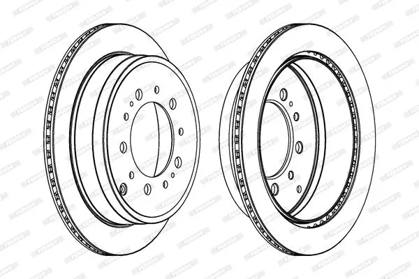 FERODO DDF1799C-1 Тормозные диски