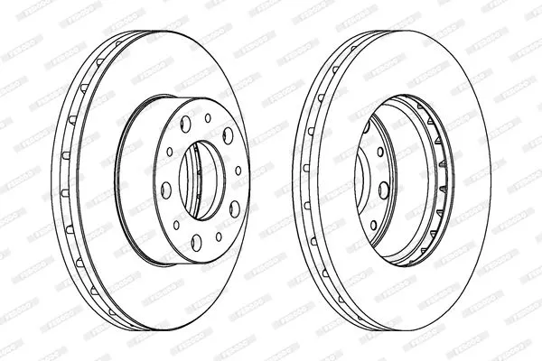 FERODO DDF1800 Тормозные диски