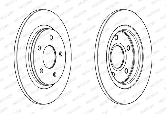 FERODO DDF1808C Гальмівні диски