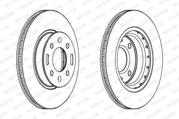 FERODO DDF1840C Тормозные диски