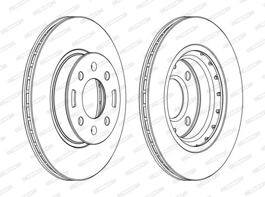FERODO DDF1840C Тормозные диски
