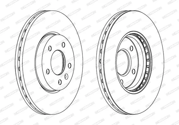 FERODO DDF1870 Тормозные диски