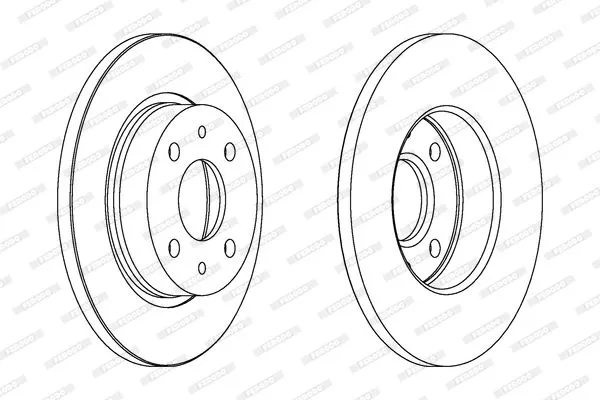 FERODO DDF215 Тормозные диски