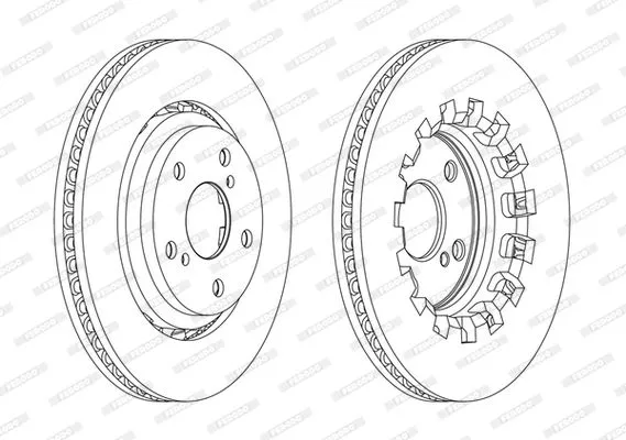 FERODO DDF2268C Тормозные диски