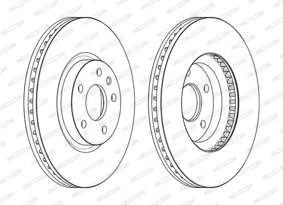 FERODO DDF2337C Тормозные диски