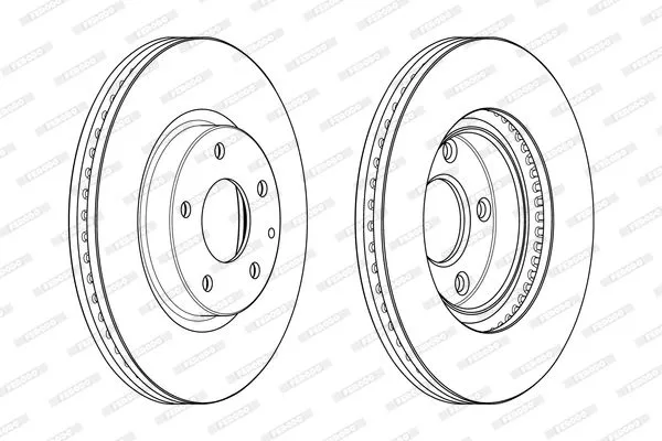 FERODO DDF2463C Тормозные диски