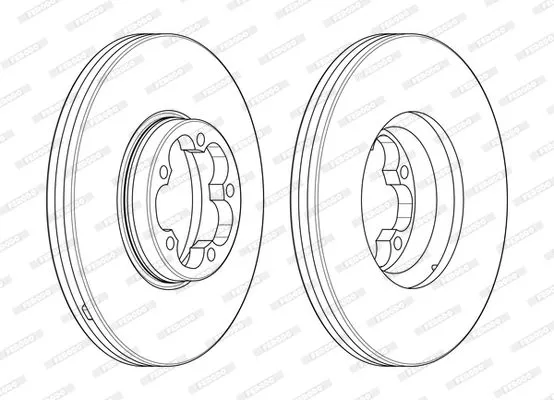 FERODO DDF2468-1 Тормозные диски