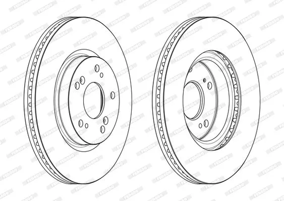 FERODO DDF2473C Тормозные диски