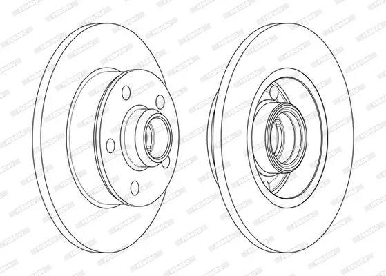 FERODO DDF266C Тормозные диски