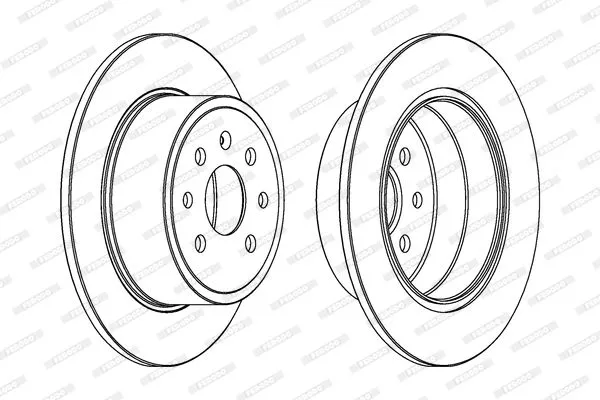 FERODO DDF814C Тормозные диски