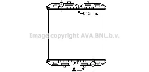 AVA QUALITY COOLING DA 5011D Радиатор кондиционера