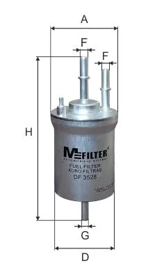 MFILTER DF3528 Топливный фильтр