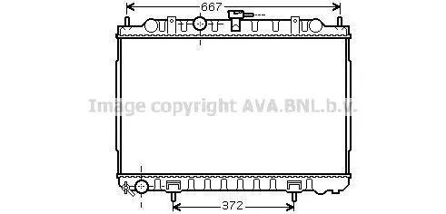 AVA QUALITY COOLING DN 2238 Радиатор охлаждения двигателя