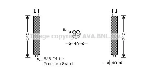 AVA QUALITY COOLING DND267 Осушувач