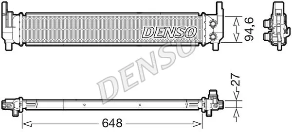 Denso DRM02042 Радіатор охолодження двигуна