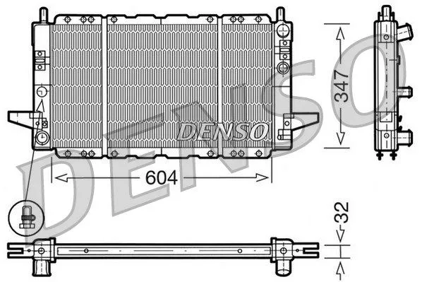 DENSO DRM10086 Радіатор охолодження двигуна