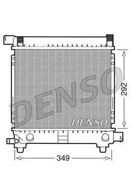 Denso DRM17027 Радиатор охлаждения двигателя