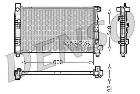 Denso DRM17100 Радіатор охолодження двигуна