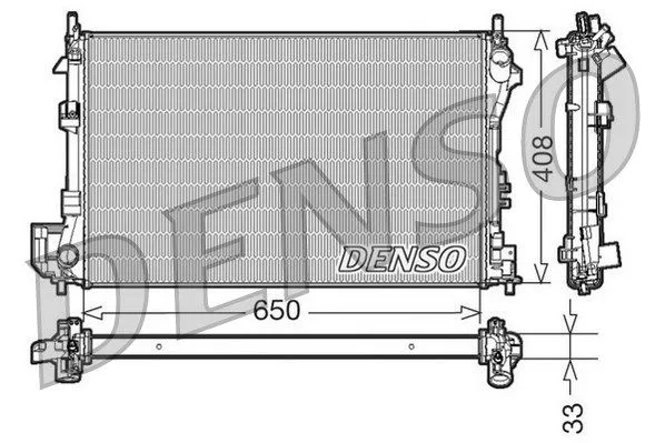 Denso DRM20087 Радіатор охолодження двигуна