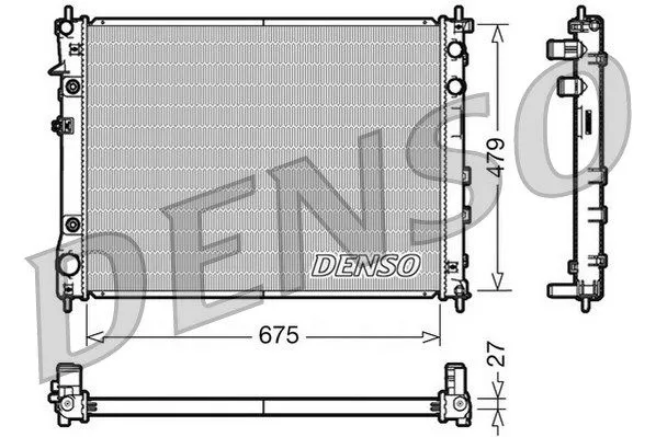 DENSO DRM36012 Радіатор охолодження двигуна