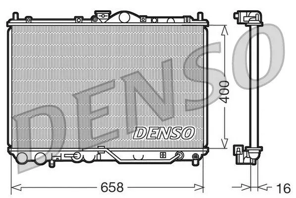 DENSO DRM45011 Радиатор охлаждения двигателя