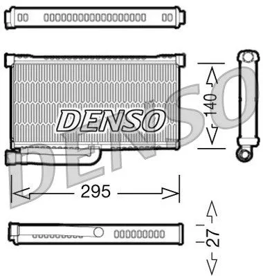 DENSO DRR02004 Радиатор печки
