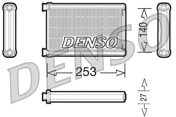 DENSO DRR05005 Радиатор печки