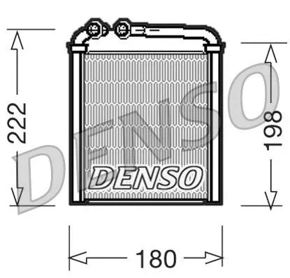 DENSO DRR32005 Радиатор печки