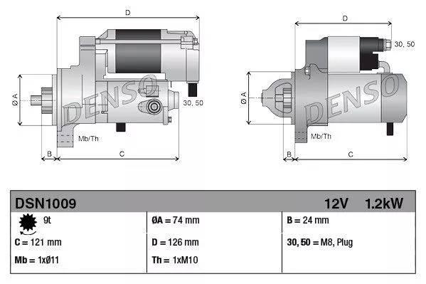 Denso DSN1009 Стартер