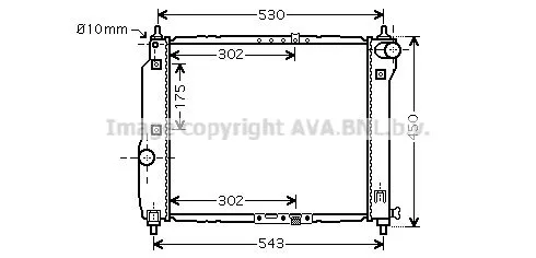 AVA QUALITY COOLING DWA 2066 Радиатор охлаждения двигателя