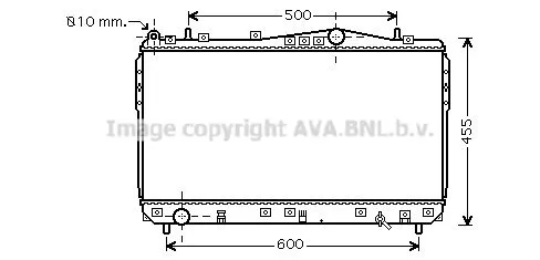 AVA QUALITY COOLING DWA2073 Радиатор охлаждения двигателя