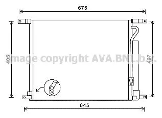 AVA QUALITY COOLING DWA5139D Радіатор кондиціонера