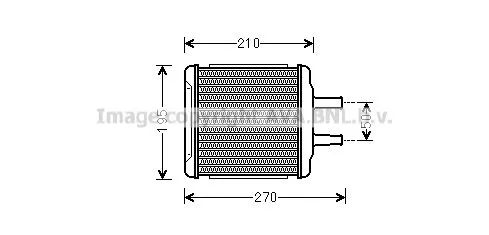 AVA QUALITY COOLING DWA 6088 Радіатор печі