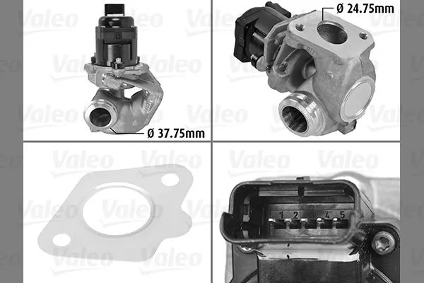 VALEO 700414 Клапан системы рециркуляции ОГ