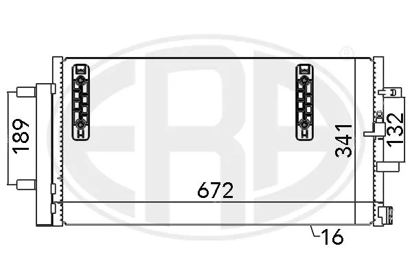 Era 667048 Радіатор кондиціонера