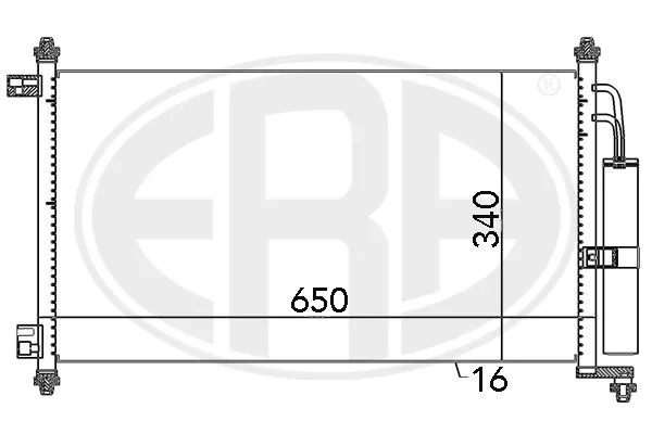 Era 667069 Радиатор кондиционера