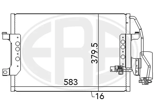 Era 667083 Радиатор кондиционера