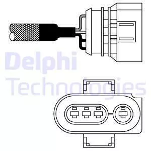 Delphi ES1098012B1 Лямбда-зонд