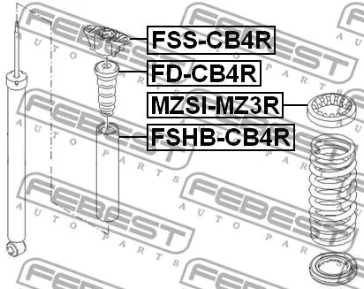 Febest FD-CB4R Отбойник амортизатора