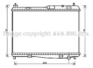 AVA QUALITY COOLING FD 2440 Радіатор охолодження двигуна