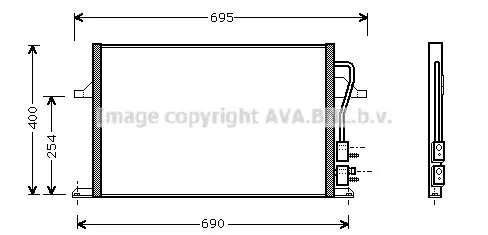 AVA QUALITY COOLING FD 5259 Радіатор кондиціонера