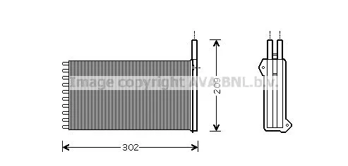 AVA QUALITY COOLING FD 6154 Радіатор печі