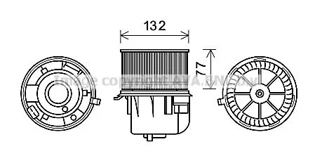 AVA QUALITY COOLING FD8572 Вентилятор салона