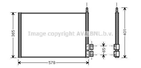 AVA QUALITY COOLING FDA 5328 Радіатор кондиціонера